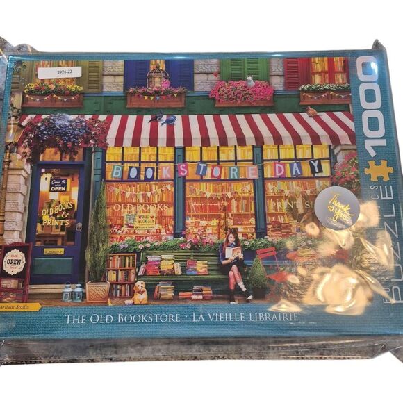 Eurographics The Old Bookstore 1000 pc Jigsaw Puzzle USED - Picture 3 of 9